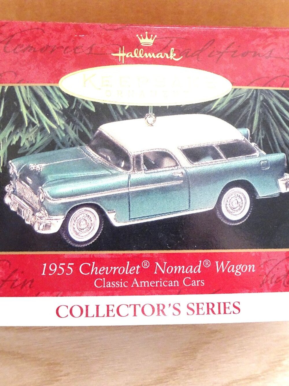 1955 Chevrolet Nomad Wagon, #9 in Classic American Car series Hallmark ornament
